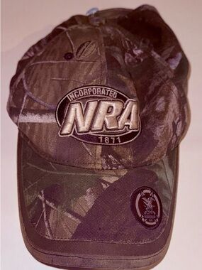 NRA Realtree Hardwoods Camo Vintage 1871 Hat Cap